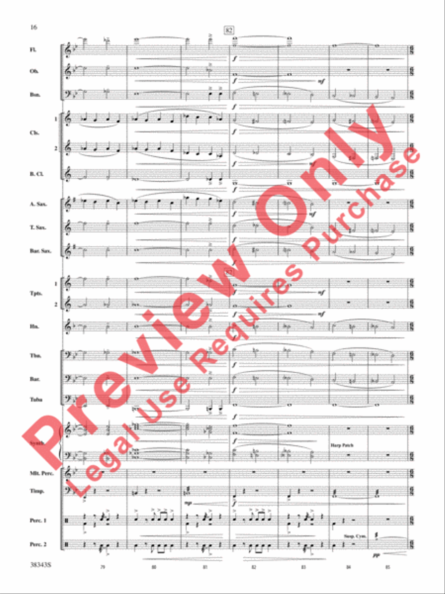 Harry Potter and the Deathly Hallows, Part 2, Selections from Concert Band scores gallery preview page 17