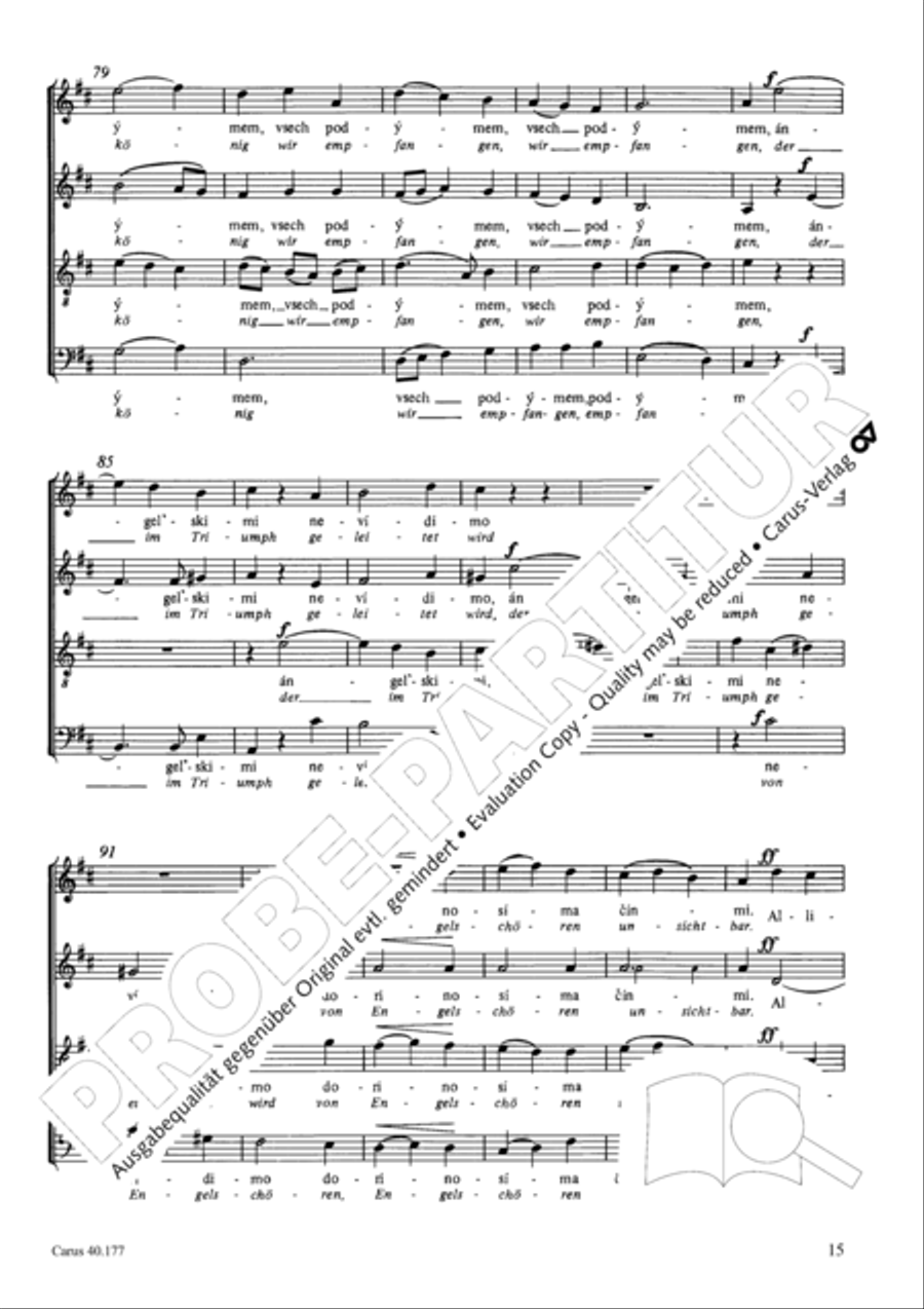 Neun liturgische Chore Collection / Songbook scores gallery preview page 16