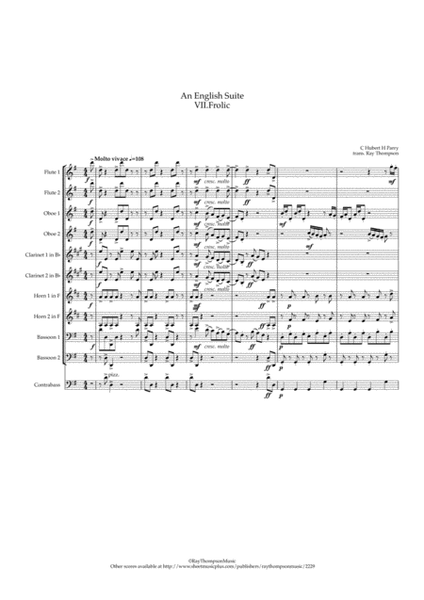 Parry: An English Suite Mvt.VII Frolic - symphonic wind image number null