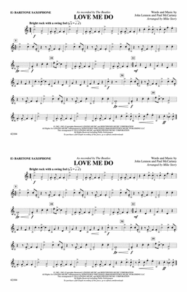 Book cover for Love Me Do: E-flat Baritone Saxophone