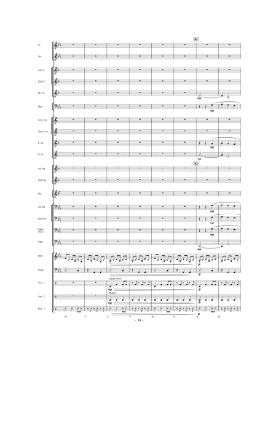 Invocation and African Dance Concert Band scores gallery preview page 13