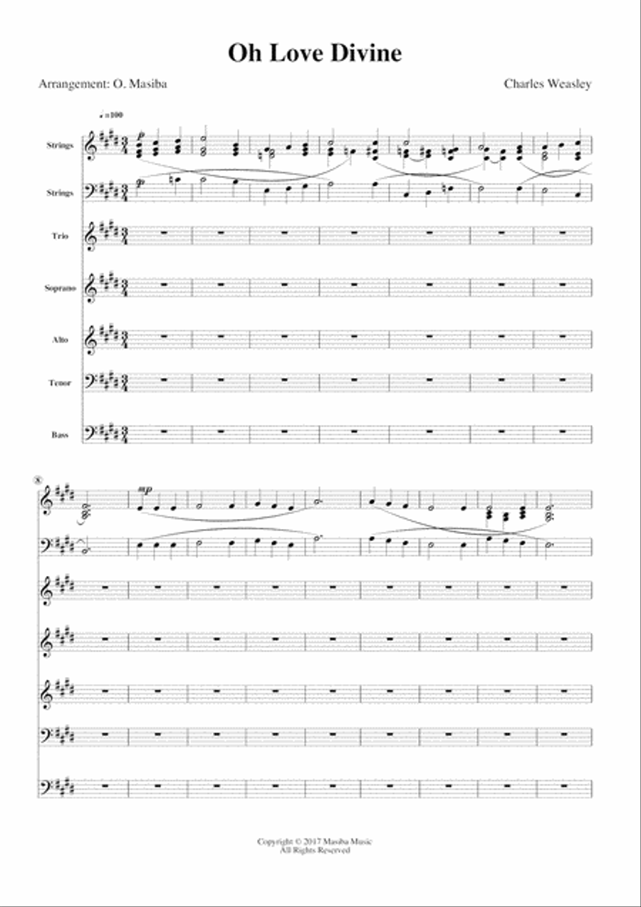 Oh Love Divine SSA scores gallery preview page 2