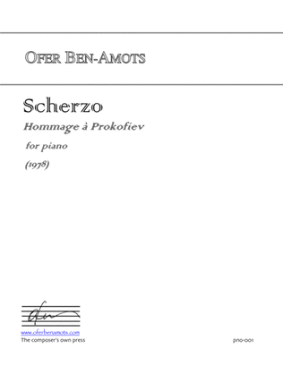 Scherzo Hommage to Prokofiev, for piano