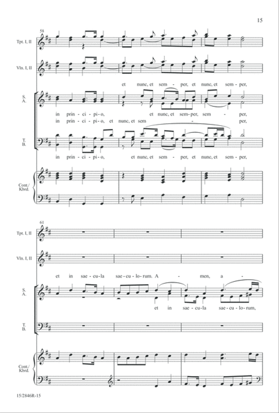 Nunc dimittis Nunc dimittis 4-Part scores gallery preview page 15