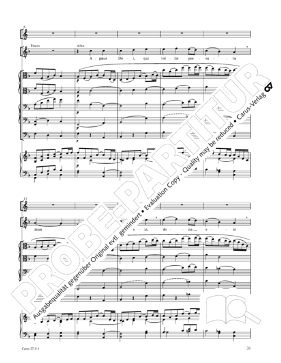 Requiem - church version (Requiem. Fassung mit kleinem Orchester) 4-Part scores gallery preview page 47