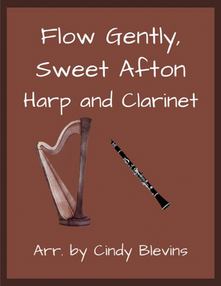 Book cover for Flow Gently, Sweet Afton, for Harp and Clarinet