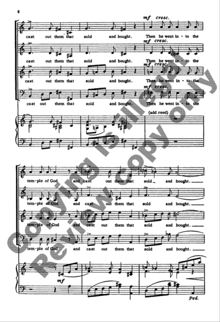 When Christ Rode Into Jerusalem 4-Part scores gallery preview page 22