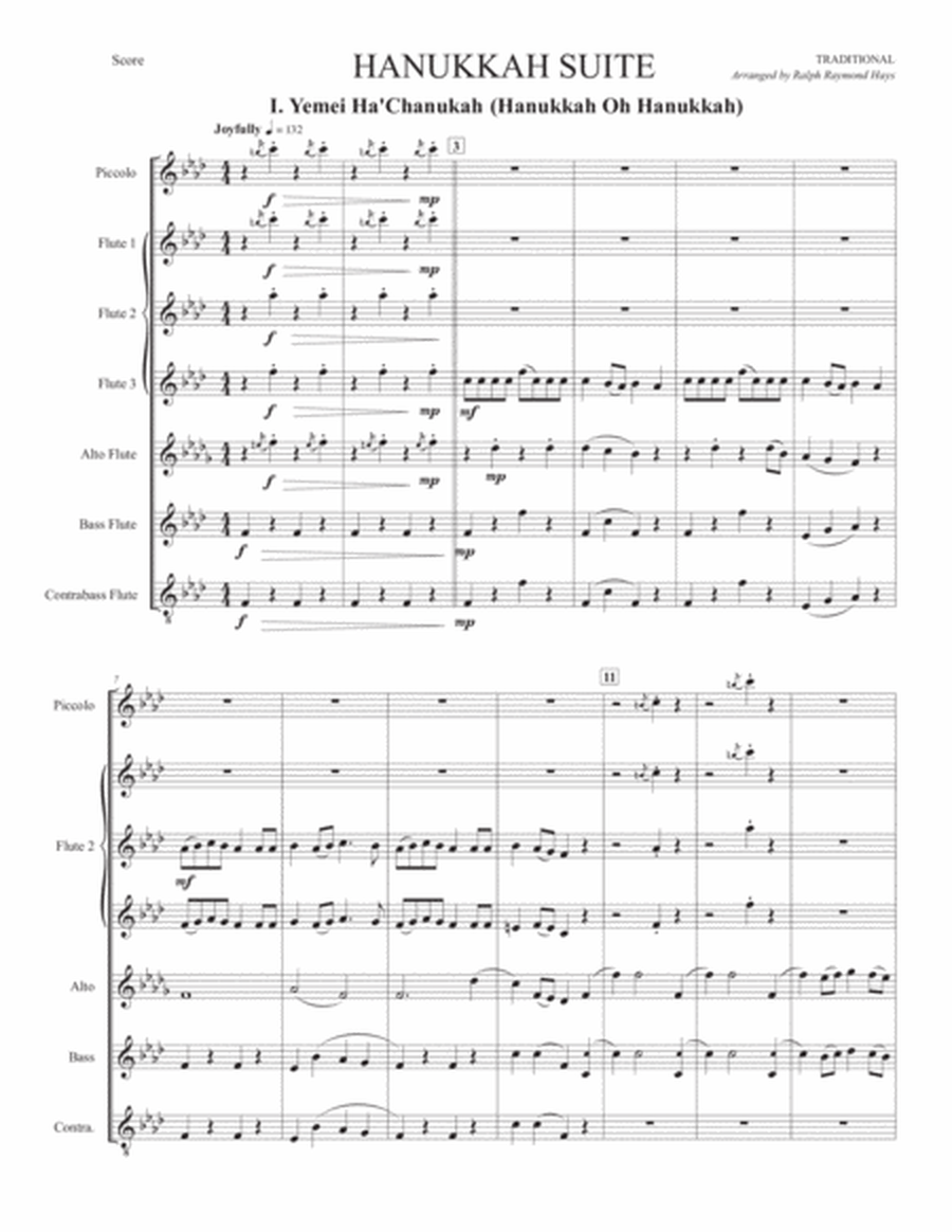 Hanukkah Suite (for Flute Choir) image number null