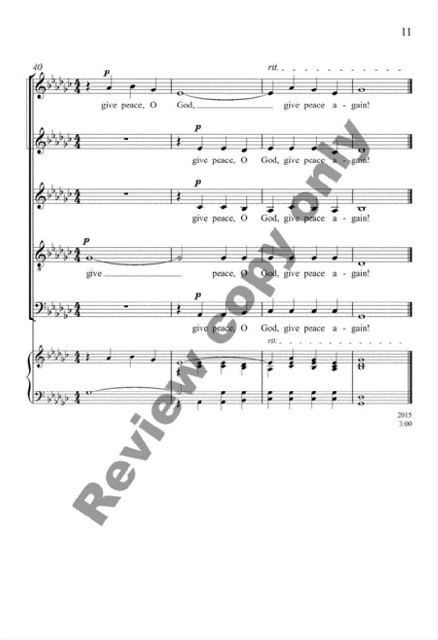 A Hymn for Peace A Hymn for Peace SSATB scores gallery preview page 21