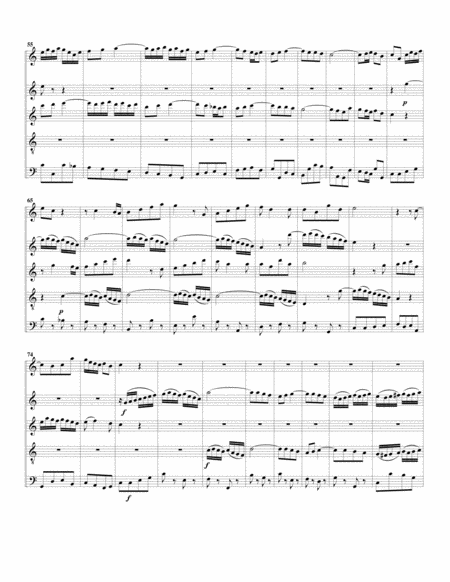 Aria-Duetto: Herr, du siehst statt guter Werke from Cantata BWV 9 (arrangement for 5 recorders)