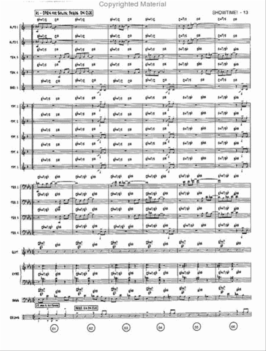 Showtime! Jazz Ensemble scores gallery preview page 12