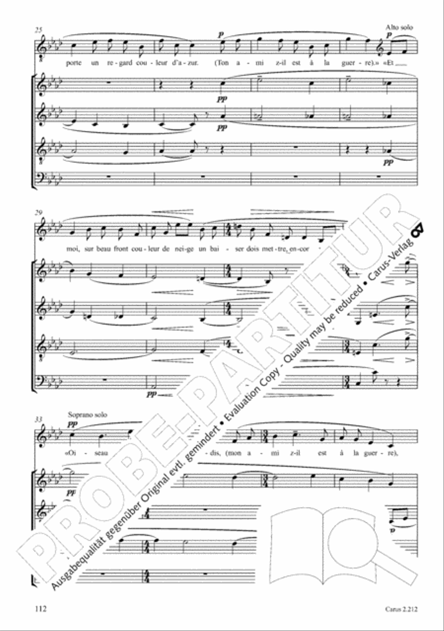 Love songs. Choral collection with CD 4-Part scores gallery preview page 97
