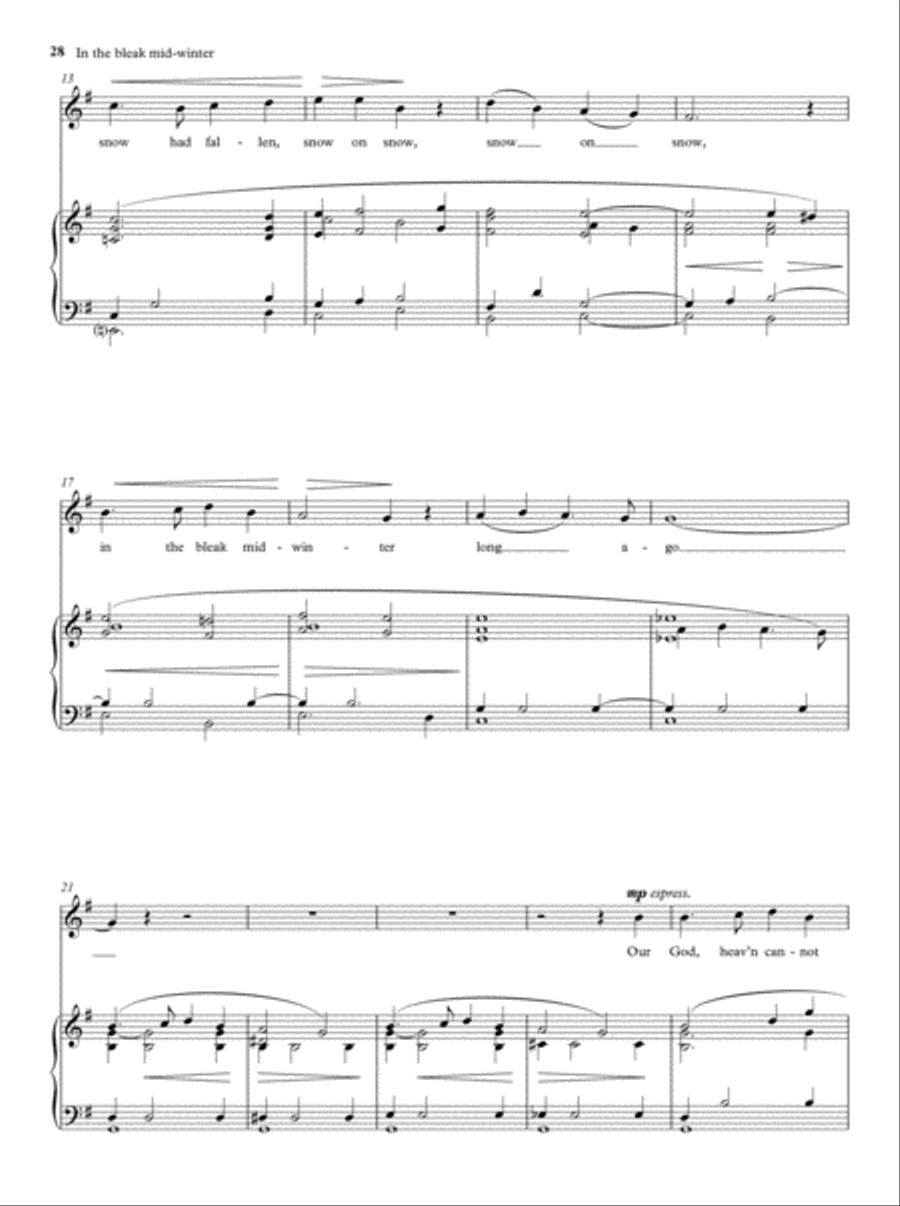 Carol Songbook: High voice High Voice scores gallery preview page 5