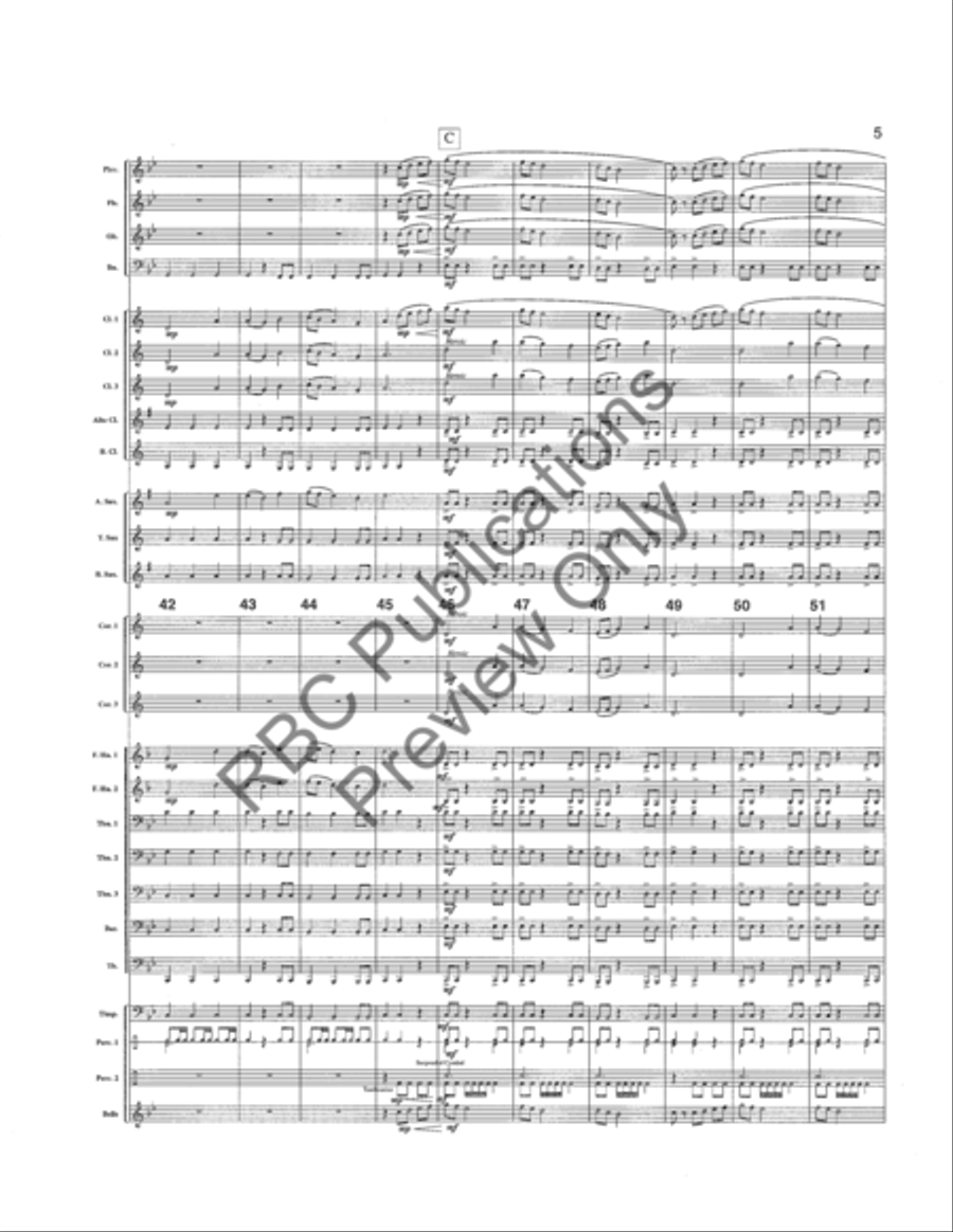 Celtic Legend (Score) Concert Band scores gallery preview page 8