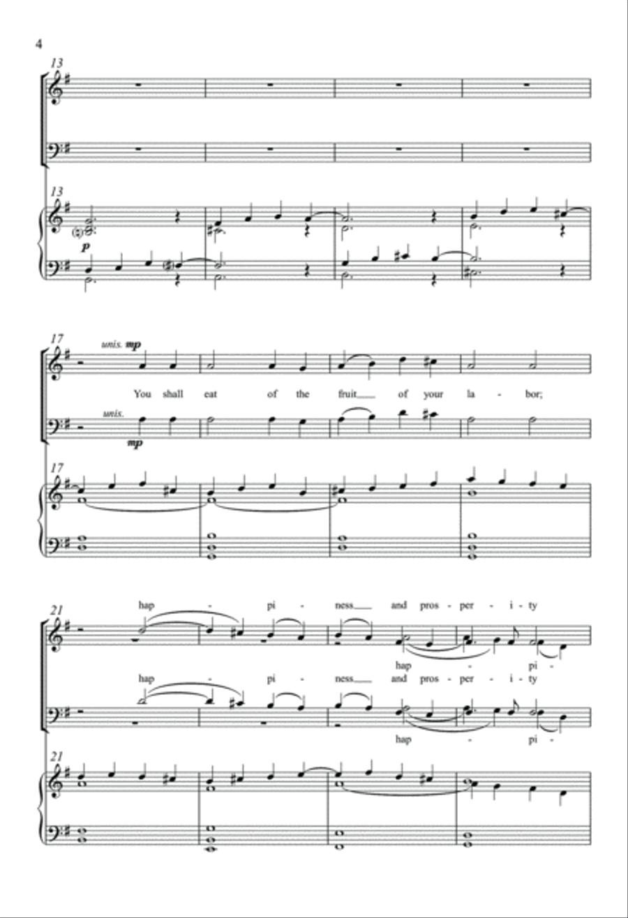 Happy Are They Who Fear The Lord 4-Part scores gallery preview page 3