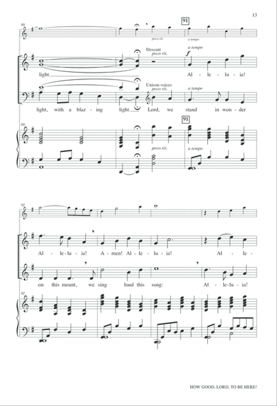 How Good Lord to be Here How Good Lord to be Here 4-Part scores gallery preview page 13