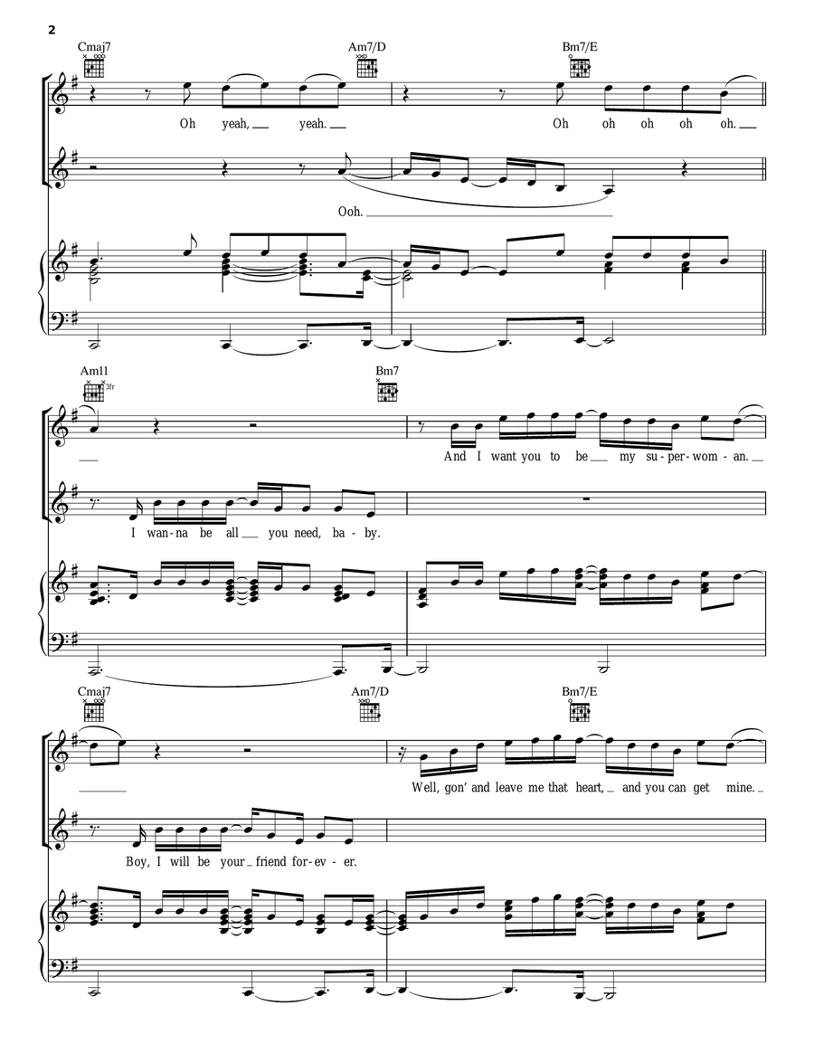 Shake Down Shake Down Piano, Vocal, Guitar scores gallery preview page 2