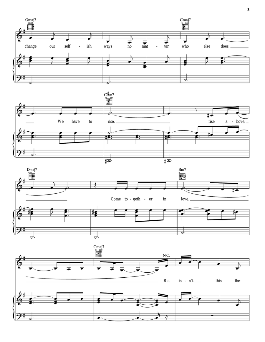 Isn't This The World Piano, Vocal, Guitar scores gallery preview page 3