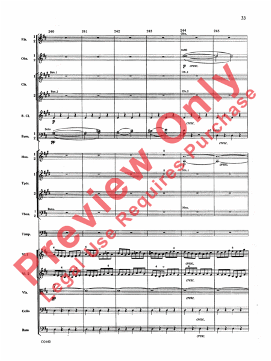 The Marriage of Figaro -- Overture Full Orchestra scores gallery preview page 36