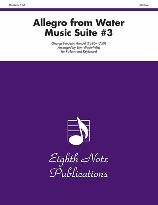 Book cover for Allegro (from Water Music Suite #3)