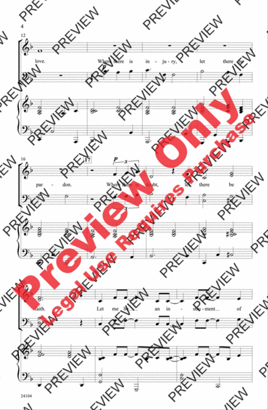 Instrument of Peace Instrument of Peace 4-Part scores gallery preview page 3