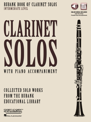 Book cover for Rubank Book of Clarinet Solos – Intermediate Level