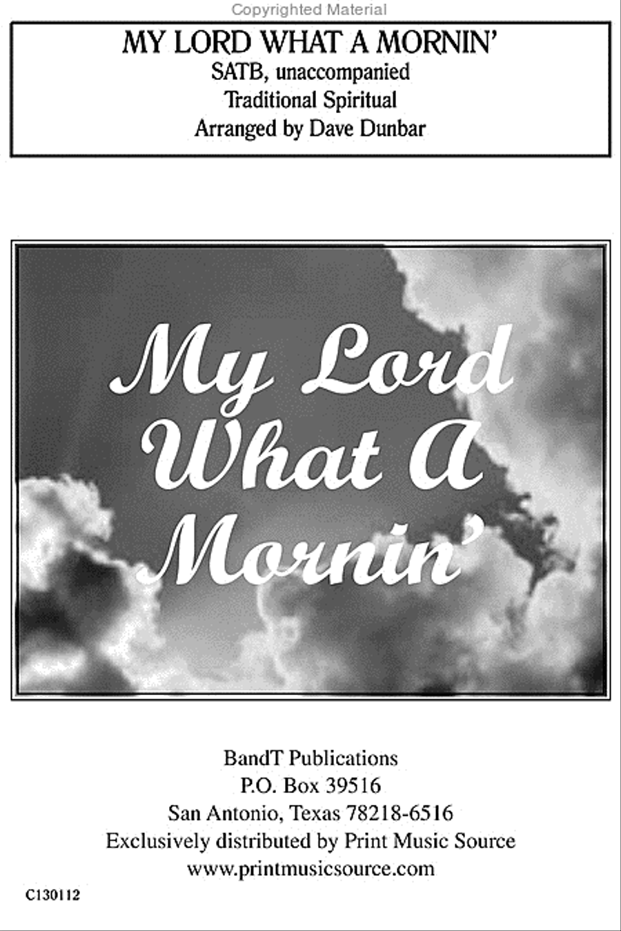 My Lord What A Mornin' 4-Part scores gallery preview page 2