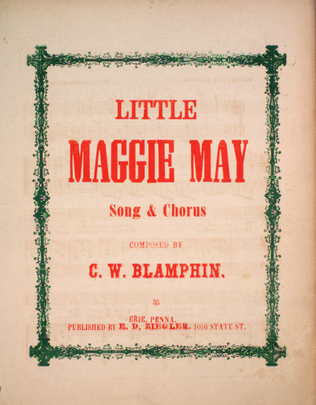 Book cover for Little Maggie May. Song & Chorus