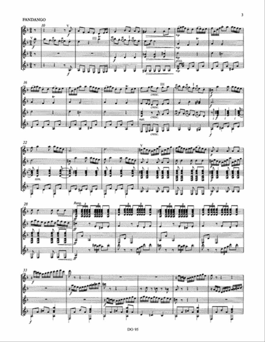 Introduction et Fandango Guitar Ensemble scores gallery preview page 3