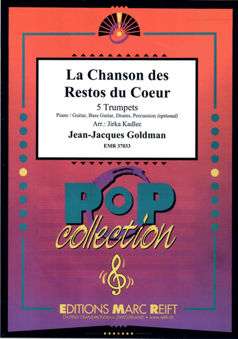La Chanson des Restos du Coeur Trumpet scores gallery preview page 1