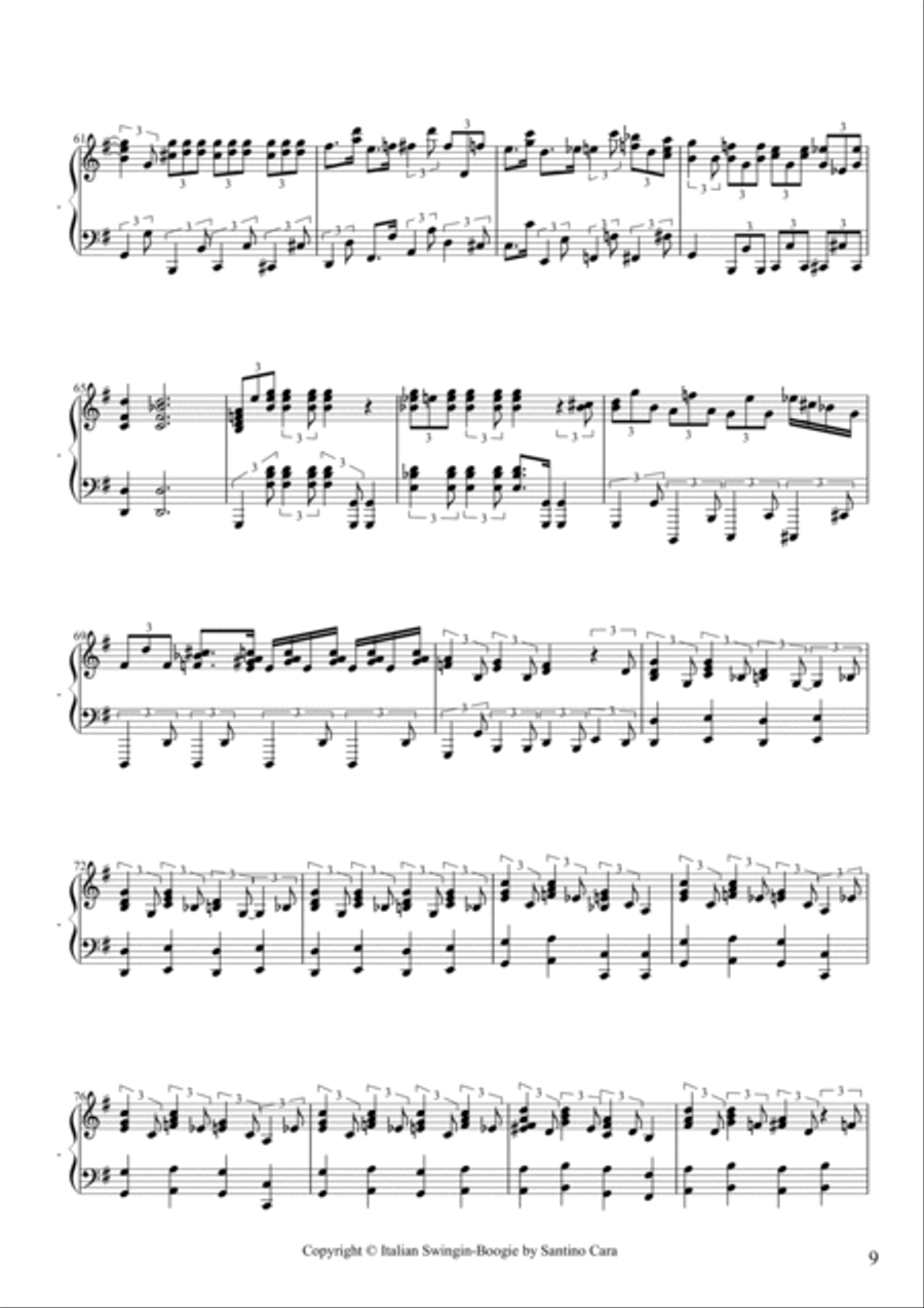 Piano Swing no.2 Piano Solo scores gallery preview page 4