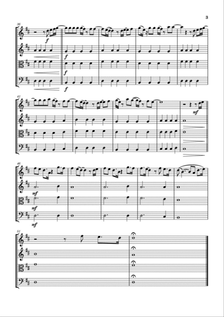 Hold On To Me Hold On To Me String Quartet scores gallery preview page 4