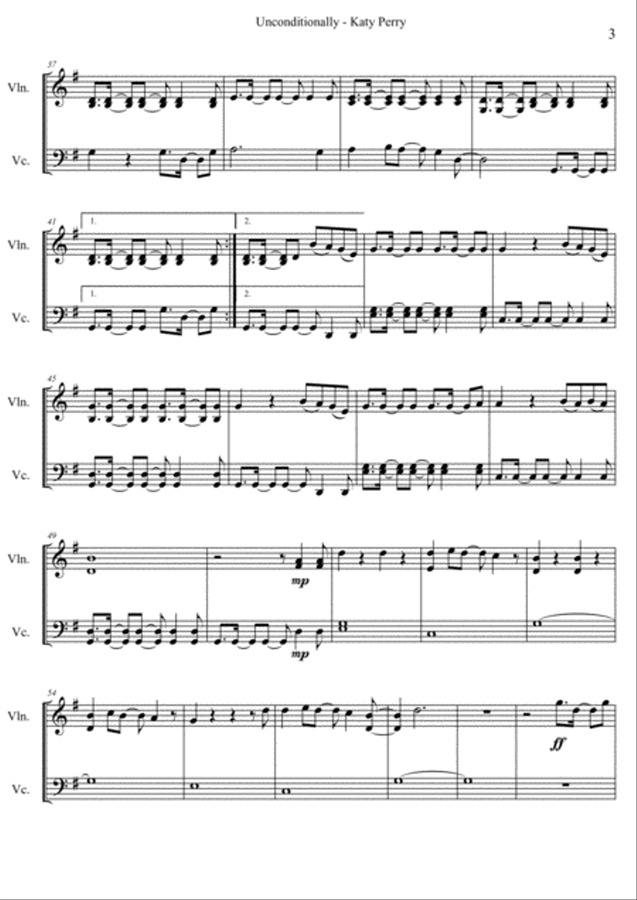Unconditionally Set of Parts scores gallery preview page 3