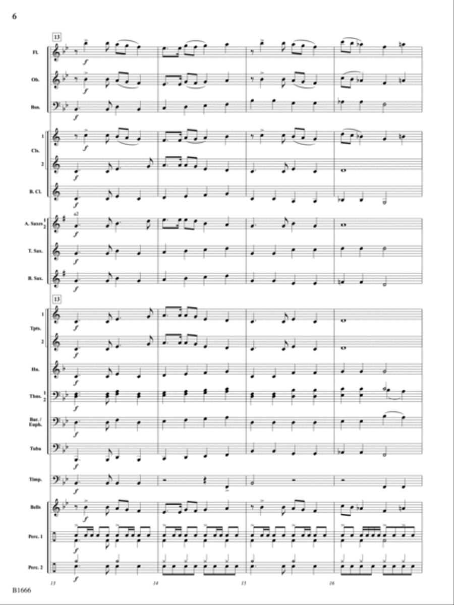 Wild West Saga: Score Concert Band scores gallery preview page 6