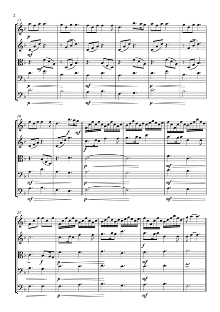 The Skye Boat Song from Outlander String Orchestra scores gallery preview page 2