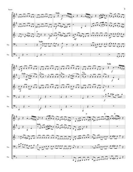 Eine kleine Nachtmusik, Mov't. 1, for Brass Quintet image number null
