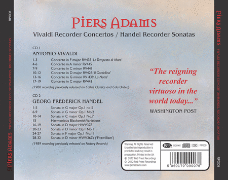 Piers Adams plays Vivaldi & Handel