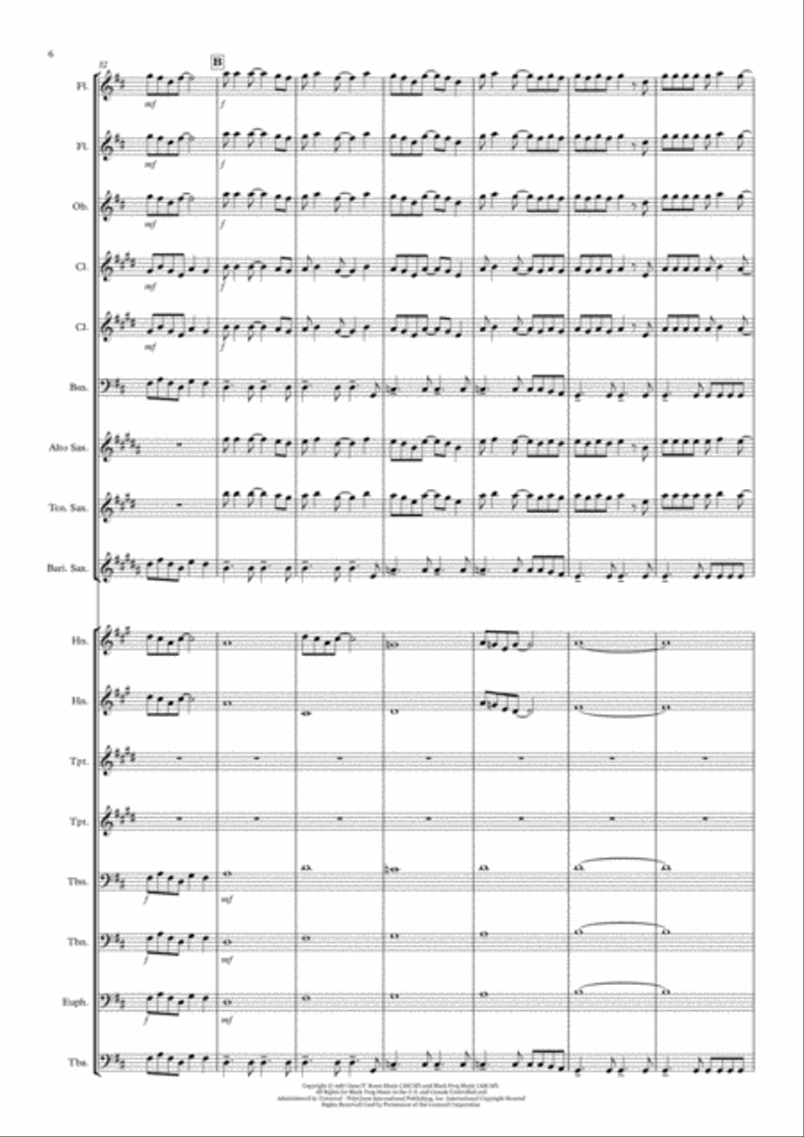 Sweet Child O' Mine Large Ensemble scores gallery preview page 6