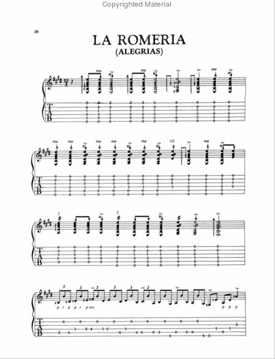 Flamenco guitar music discount