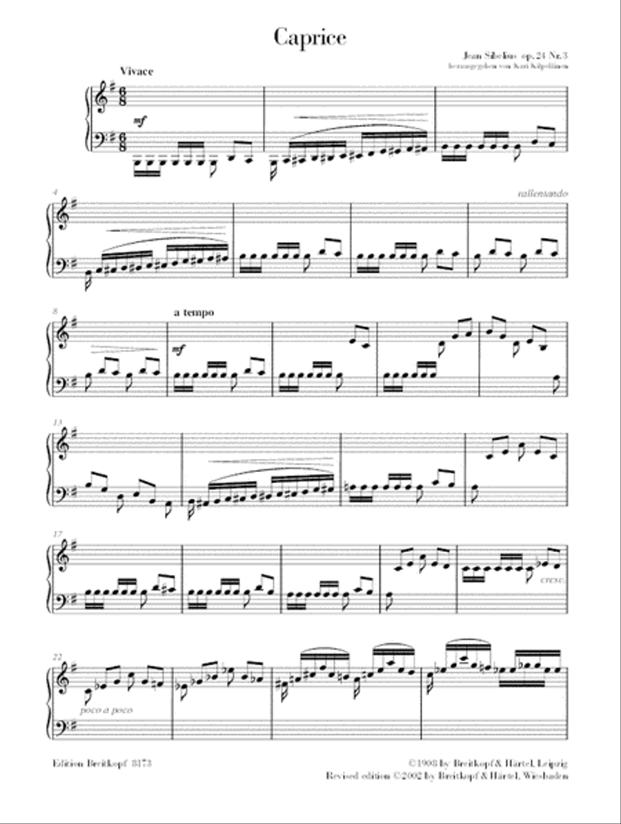 Caprice, Op. 24, no. 3 Piano Solo scores gallery preview page 2