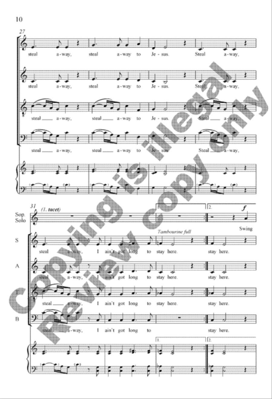Yonder Come Day 4-Part scores gallery preview page 10