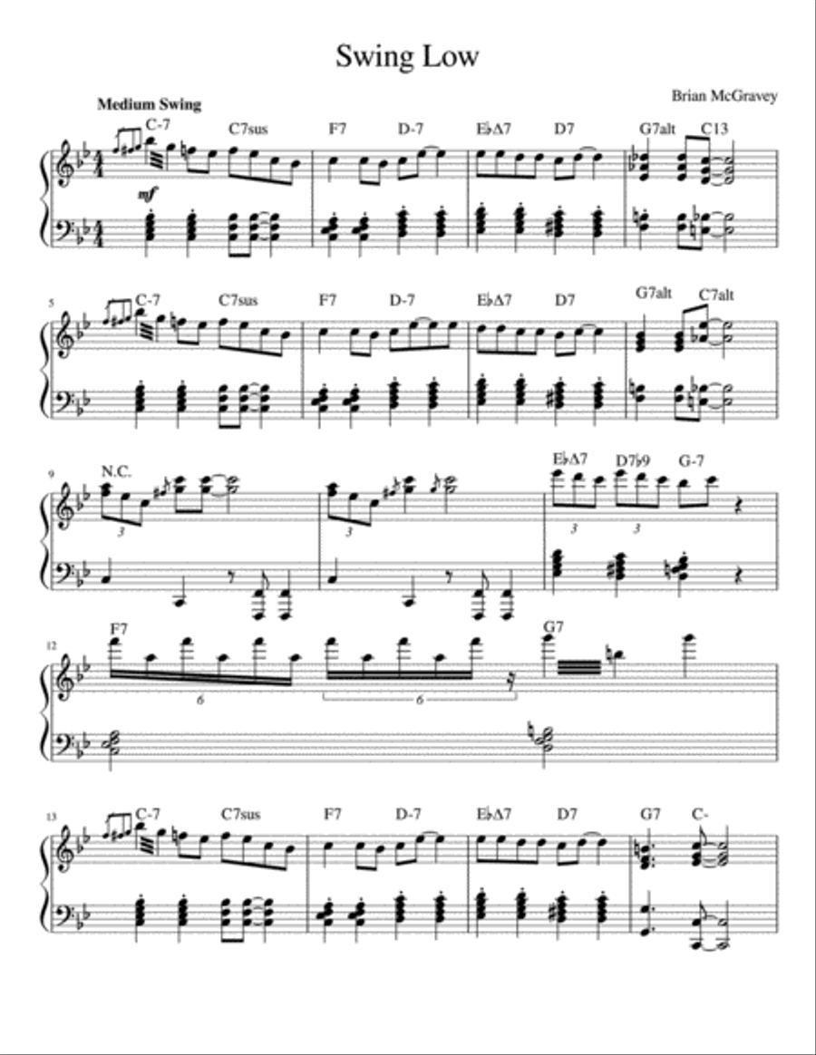Swing jazz hot sale piano