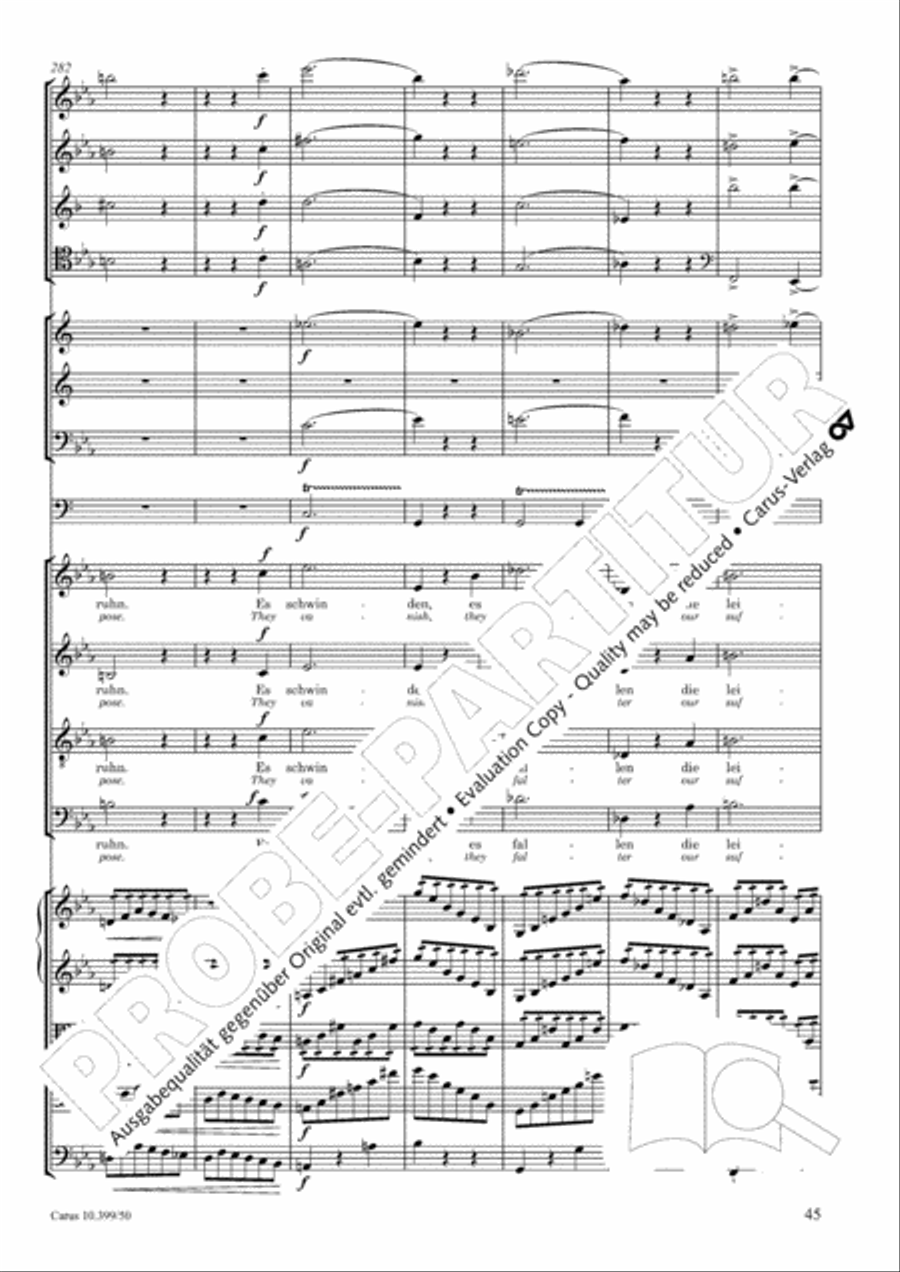 Schicksalslied, Op. 54 Choir scores gallery preview page 46