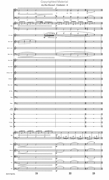 Joy Has Dawned - Orchestral Score and Parts image number null