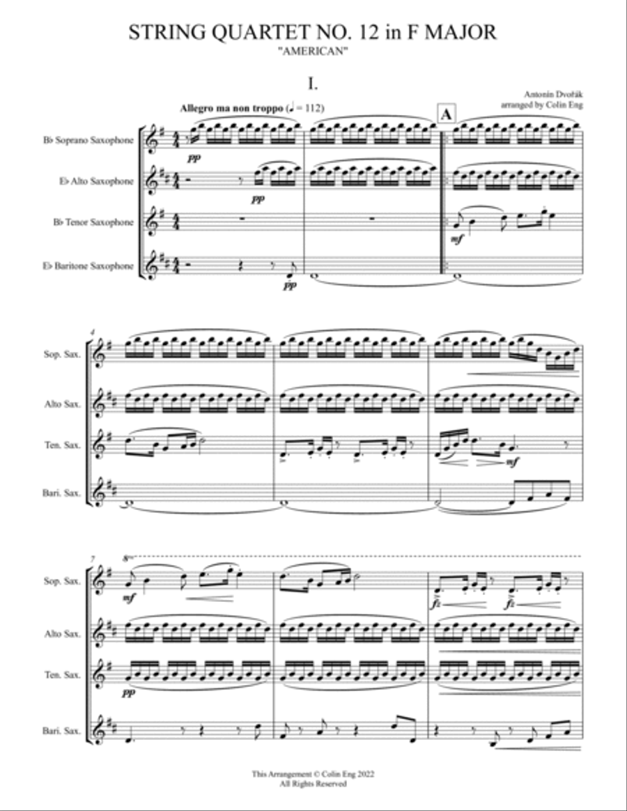 String Quartet No. 12 in F Major, 