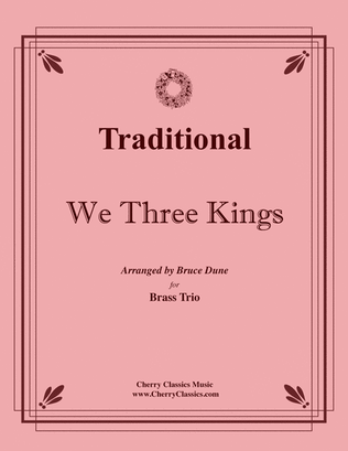Book cover for We Three Kings for Brass Trio