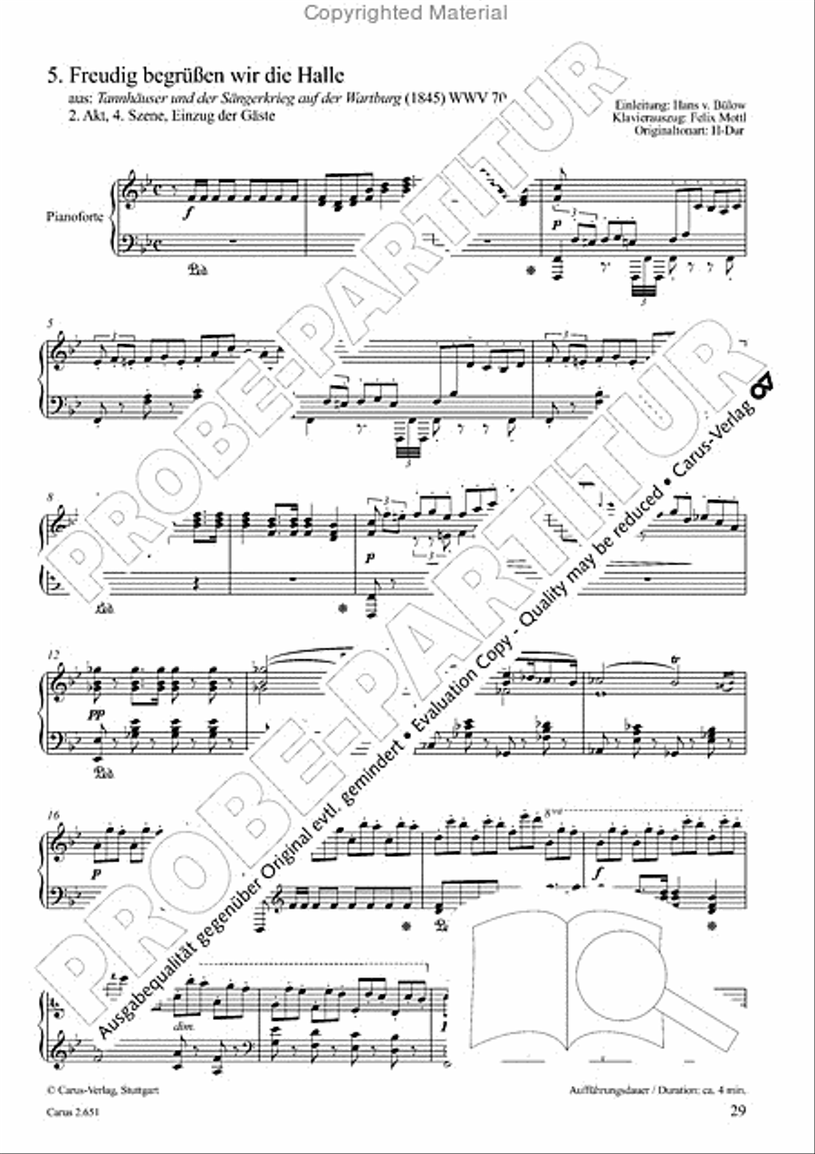 Choral collection Great Opera Choruses - Richard Wagner (choir & piano) Choir scores gallery preview page 30