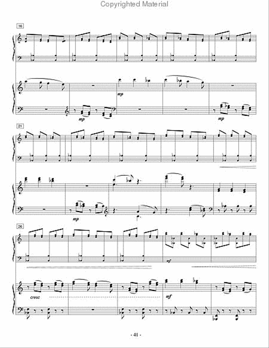 Concerto for Marimba (piano reduction) Percussion Ensemble scores gallery preview page 6