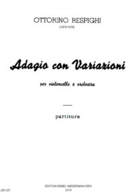 Adagio con variazioni : per violoncello e orchestra, 1921