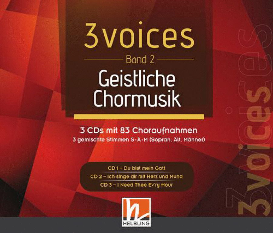 3 Voices - Geistliche Chormusik (Cds) Voice scores gallery preview page 1